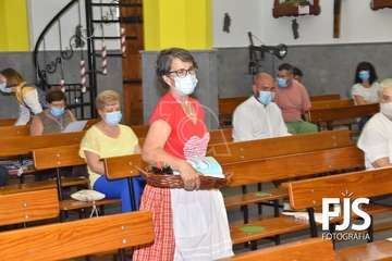 Repique de campanas, misa de romeros y ofrenda a la Virgen de las Nieves/TA y Francisco Javier Santana.